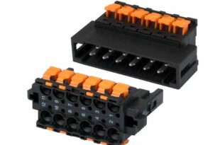 Push-in design connectors for high-density wire splicing