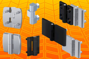 Hinges with rear stud fixing