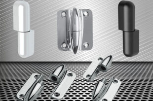 Bullet style lift-off hinges for cabinets and panels