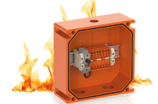 Fire protection enclosures with quick installation for cable junctions