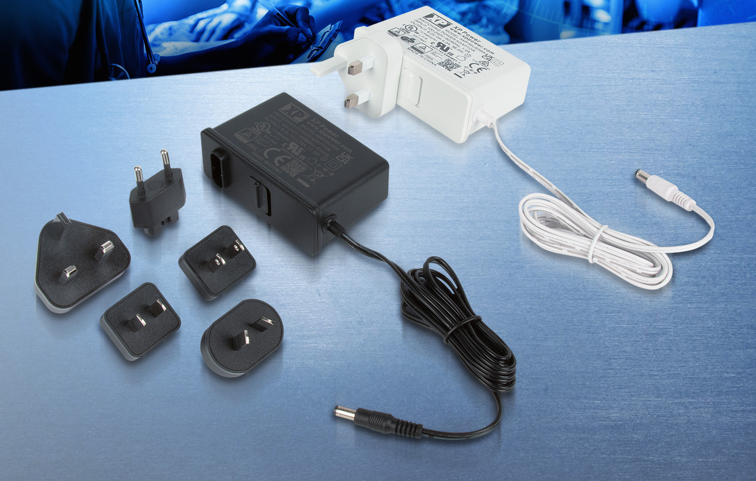 Wallmount ACDC power supplies with enhanced home healthcare design