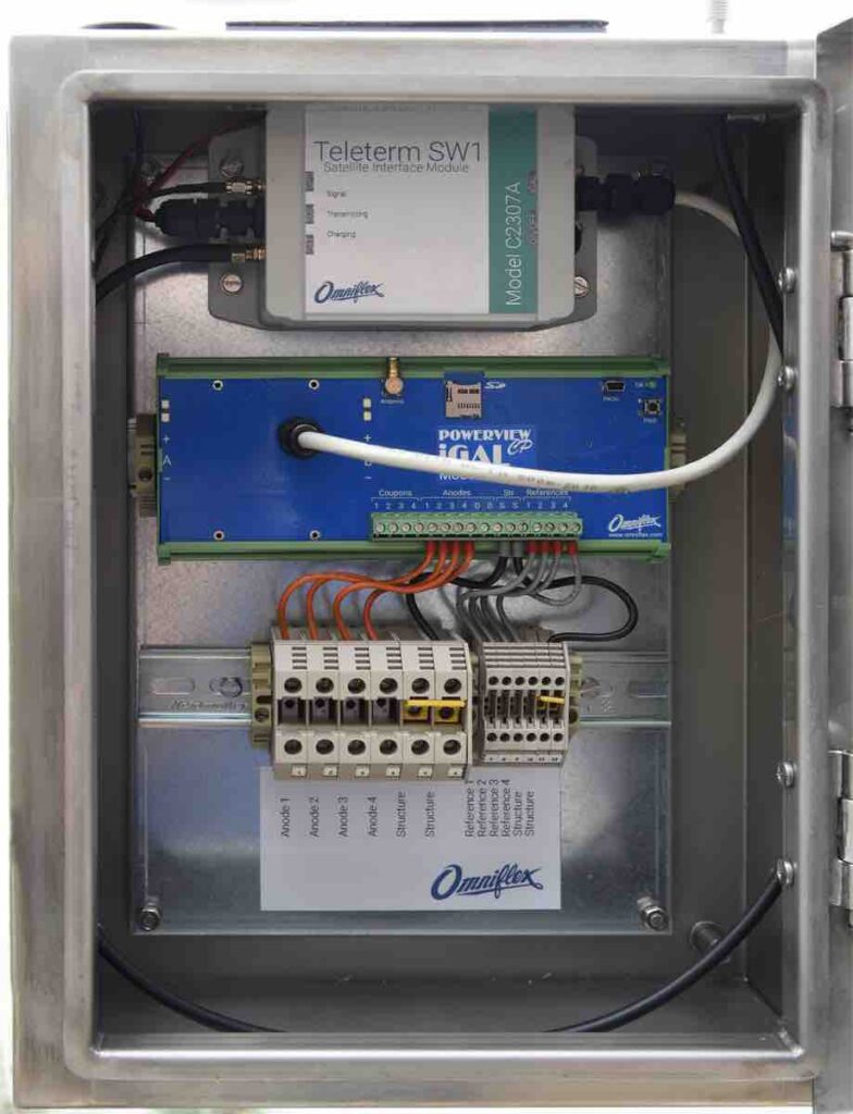 Satellite-based remote monitoring for cathodic protection installations