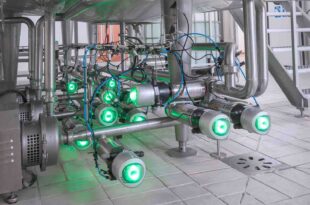 Decentralised automation of valves in hygienic areas