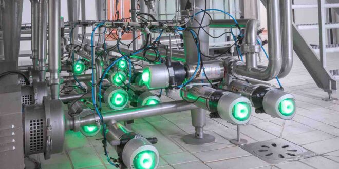 Decentralised automation of valves in hygienic areas