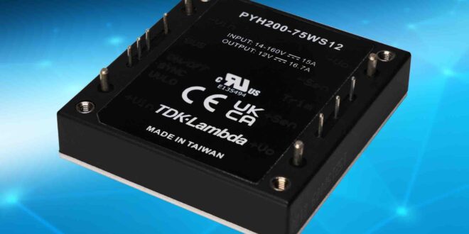 200W half-brick DC-DC converters feature a 12:1 ultra-wide input range