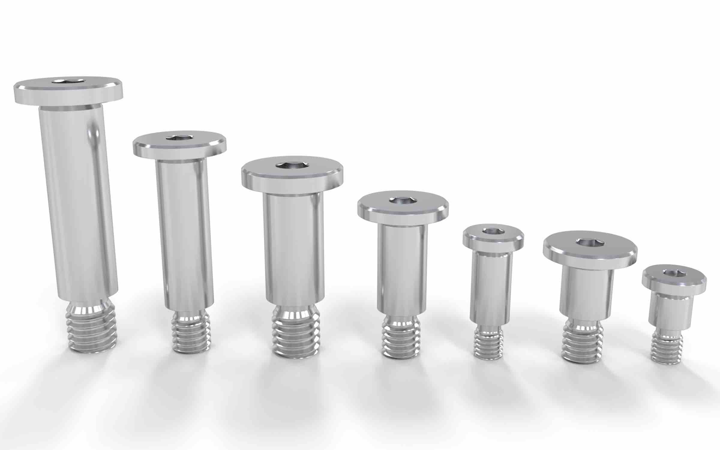 Shoulder bolts with ultralow head for compact installation Engineer