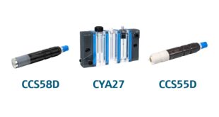 Sensors and holder assembly for disinfection and water treatment