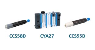 Sensors and holder assembly for disinfection and water treatment