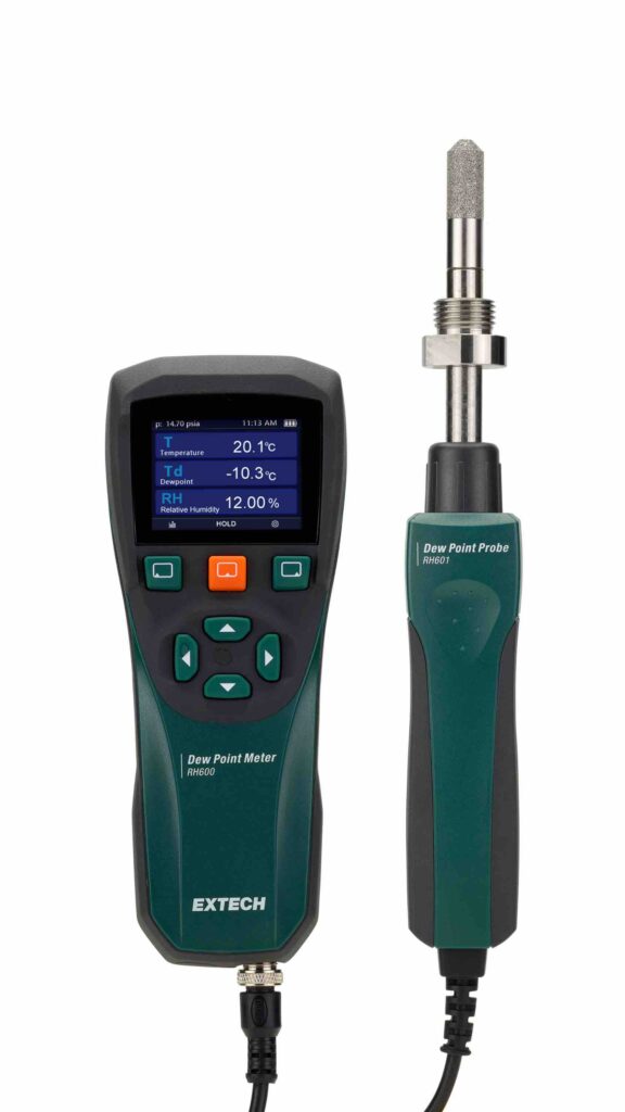 Dew point meter for compressed air systems