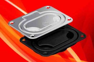 Hinged recessed handle