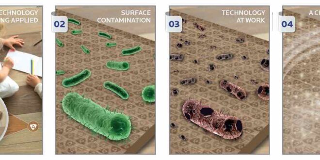 Non-heavy-metal antimicrobial technology for water-based coatings