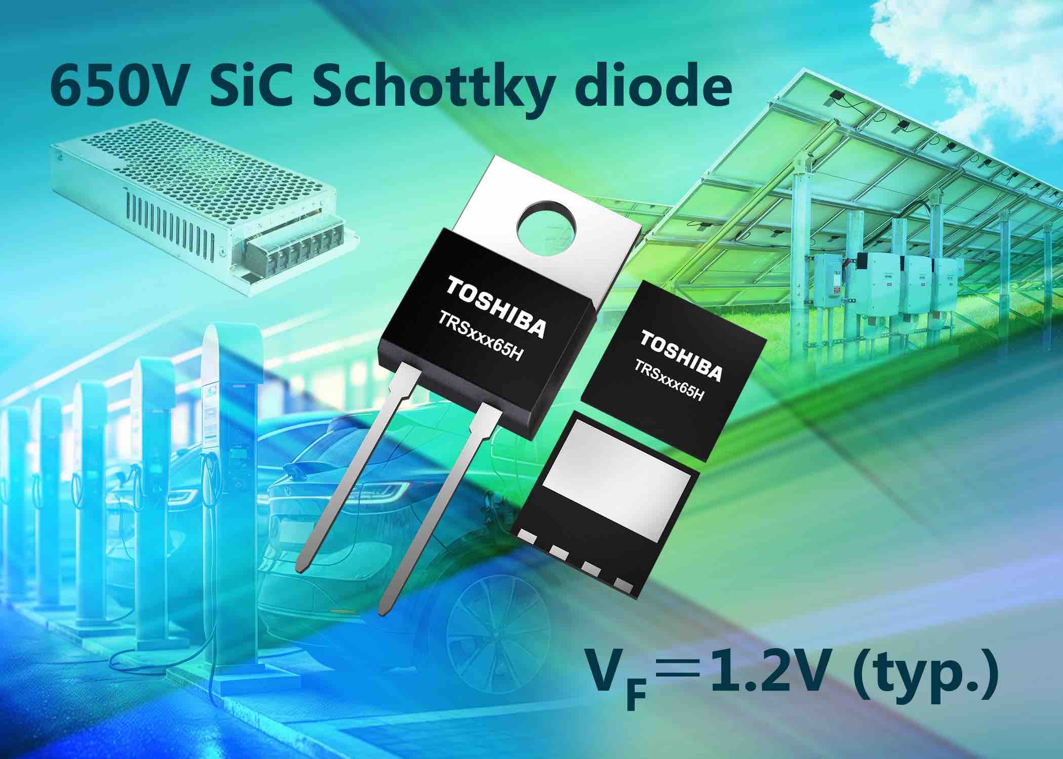 SiC 650V Schottky barrier diodes with forward voltage of 1.2V